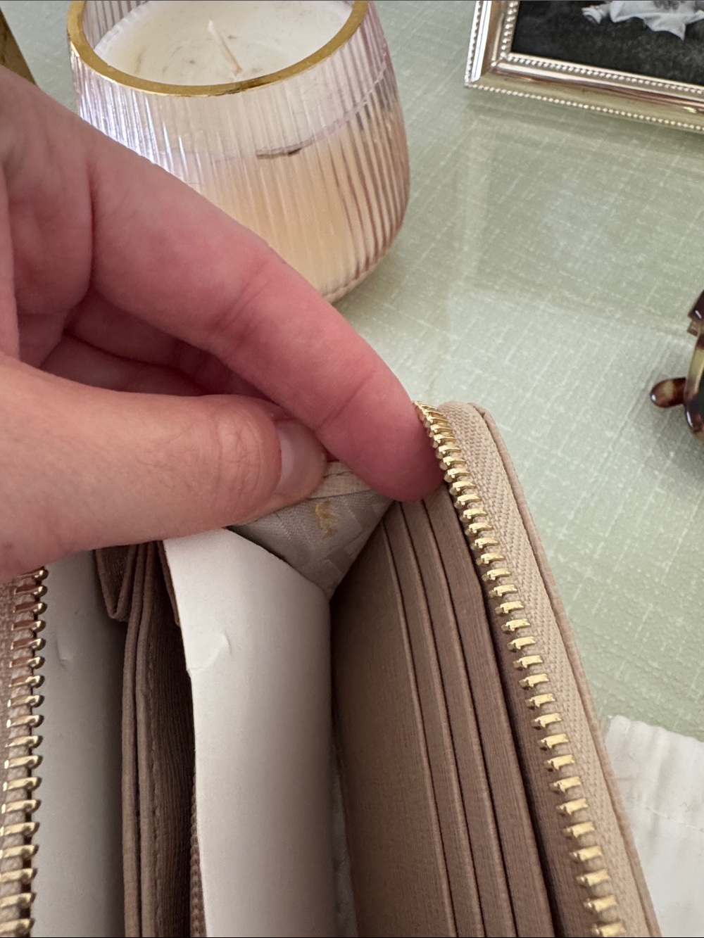 NWT Furla Leather Zip Wallet / Clutch - Picture 10 of 10